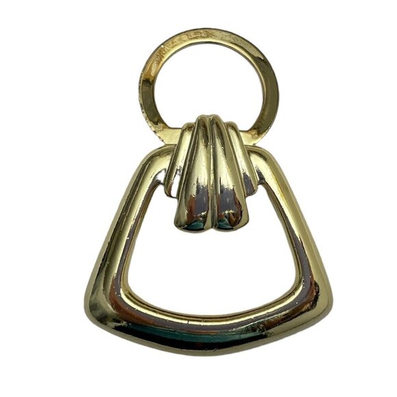 Gold Tone Metal Scarf Clip Fashion Jewelry Scarf Ring Accessories - Picture 4 of 7